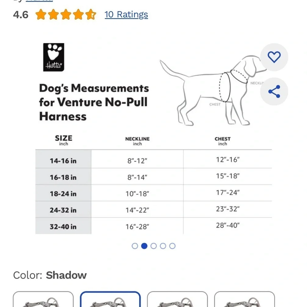 Gray Dog Harness